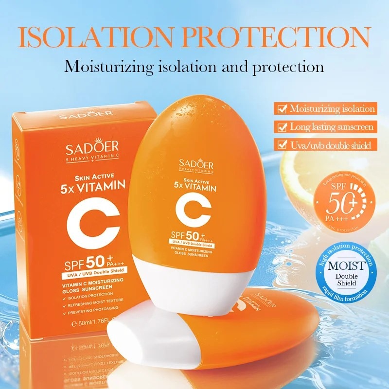 Protector Solar con Vitamina C | Doble Protección + Apto para Todo Tipo de Pieles